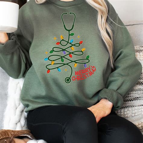 Nurse Christmas Sweatshirt Doctor Christmas Sweater Nurse Xmas Crewneck Nurse Christmas T