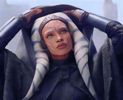 Rosario Dawson as Ahsoka by Celebcartoonizer on DeviantArt