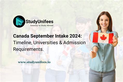 Ca Nada September Intake Timeline Universities Admission