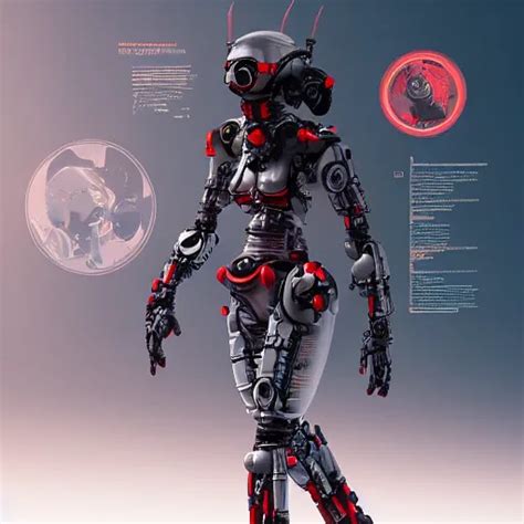 Futuristic Dystopian Medical Robot Character Sheet Stable Diffusion