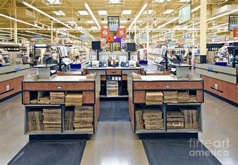 Grocery Store Checkout Counters Photograph By David Buffington Grocery