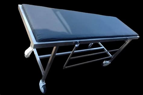 Silver Stainless Steel Patient Stretcher Trolley Size X X Feet