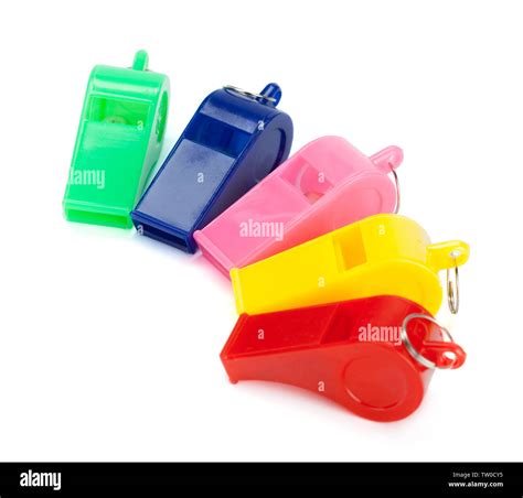 Toy Whistle Multi Colored Stock Photo Alamy