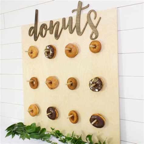 Party Décor Rustic Donut Board Stand For Donuts Wood Donut Board Stand