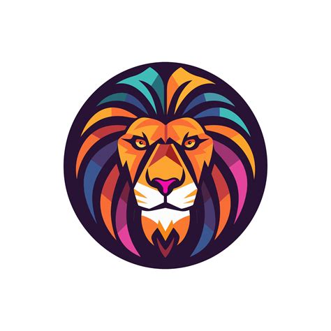 Lion Mascot Logo Vector Clip Art Illustration 25919150 Vector Art At Vecteezy