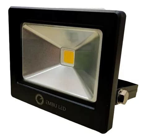 Reflector Led De W Blanco Fr O Delgado Gris Ip Bivolt