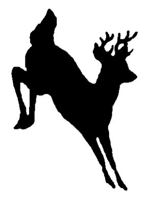 Deer Jumping Silhouette at GetDrawings | Free download