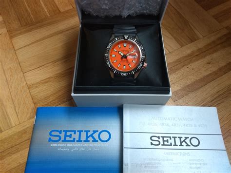 SOLD Seiko SRP497K1 Aka Orange Stargate 200m Prospex Automatic Diver