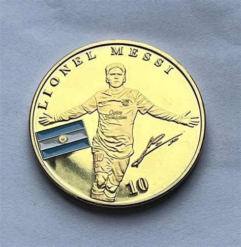 Lionel Messi Number 10 Barcelona Argentina Soccer Commemorativegoldplated - Etsy