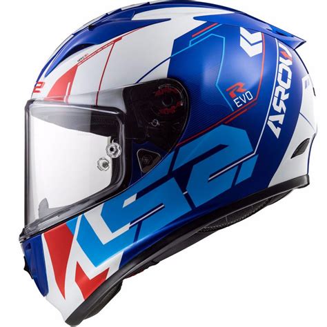 Casque Ls Destockage Ff Arrow C Evo Techno White Blue Casque