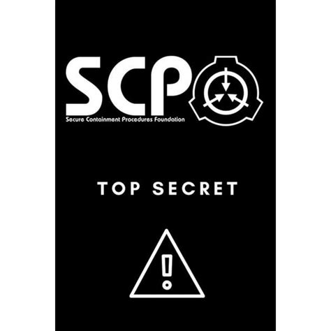 Scp Foundation Top Secret Notebook College Ruled Notebook For Scp