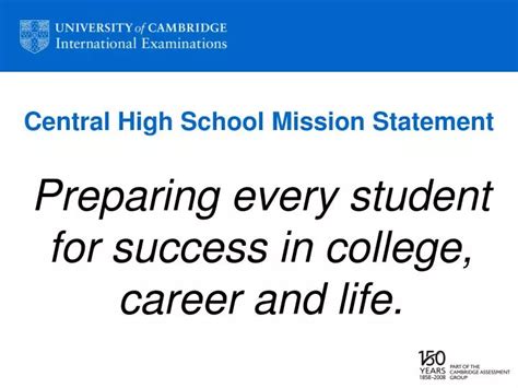 PPT - Central High School Mission Statement PowerPoint Presentation, free download - ID:6930179