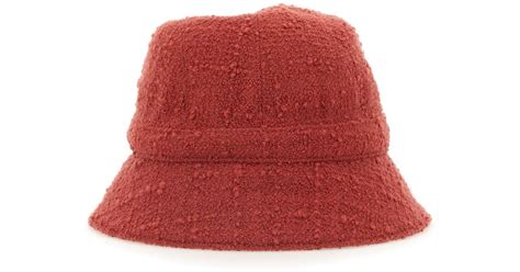 Helen Kaminski Adela Wool Bucket Hat In Red Lyst