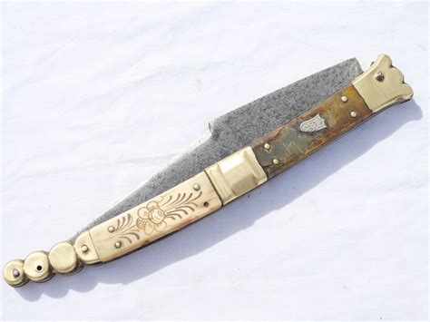 Proantic Beauvoir Navaja Or Vendetta Folding Knife XIXth Century