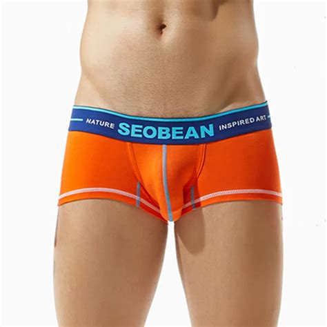 New Seobean Men S Cotton Boxers Underwear Comfortable Fine Classic