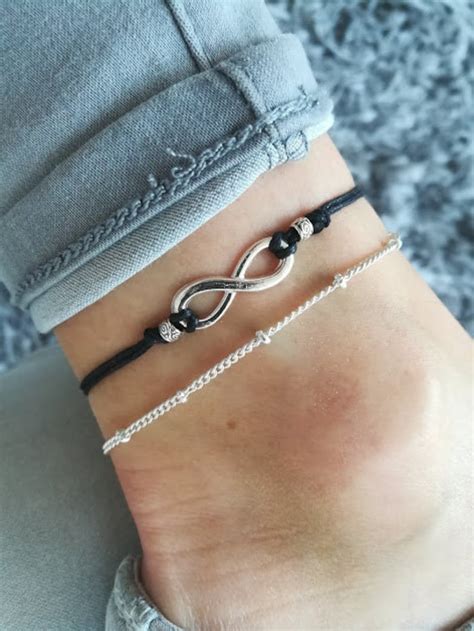 Infinity Anklet Infinity Jewelry Boho Anklet Silver Etsy Uk