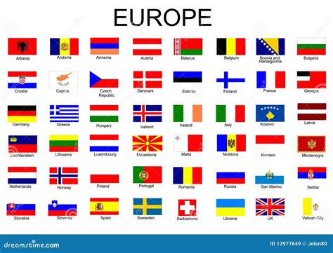 European Country Flags Royalty Free Stock Images - Image: 12977649