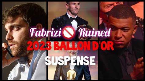 Fabrizio Romano Ruined Ballon D Or Award Suspense Youtube