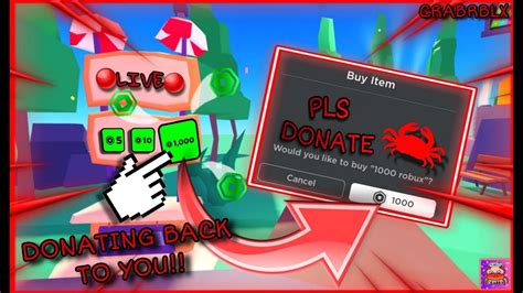 PLS DONATE LIVE Want ROBUX Offline Donating Gifting YOU ROBUX