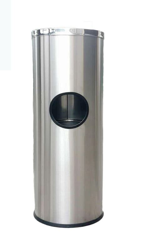 Floor Standing Gym Wet Wipes Dispenser Upward Dispensing Stainless