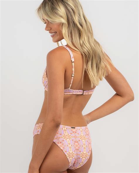 Shop Billabong Sunspirit Bondi Classic Bikini Bottom In Lilac Fast