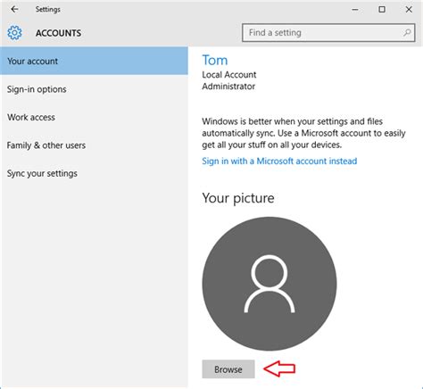 Change Account Picture In Windows Password Recovery