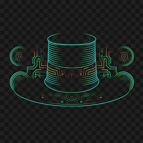 Premium Psd Psd Of Victorian Steampunk Hypnotic Neon Lines Top Hats