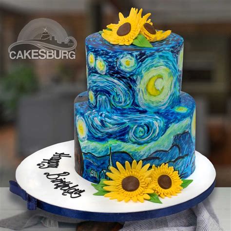 Vincent Van Gogh Starry Night Cake Starry Night Van Gogh Cake