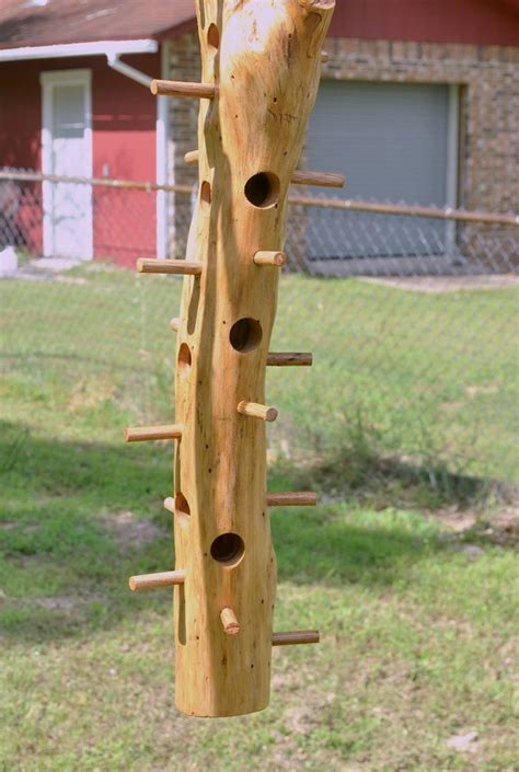 Suet Cedar Log Bird Feeder 35 Inches Long Etsy Bird Feeders Wooden