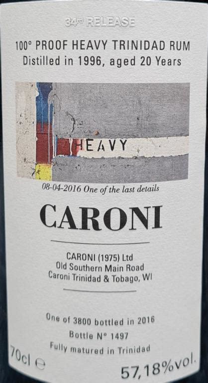 Caroni Year Old Velier Th Release Food Drinks