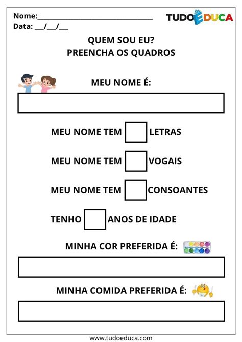 4 Atividades com Nomes Próprios