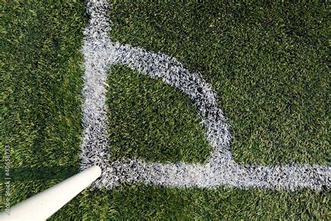 Corner of a football (soccer) field Stock Photo | Adobe Stock