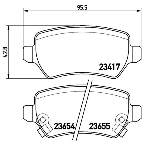 Juego De 4 Balatas Low Metal De Ruedas Traseras Brembo