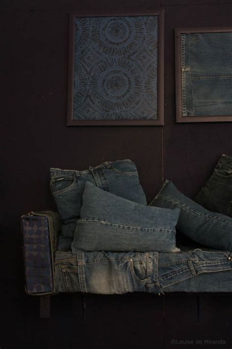 30s Magazine Decorating With Denim Denim Furniture Denim Decor