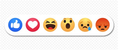 All Facebook Reactions Emoji Icons Citypng