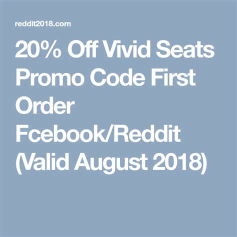 Vivid Seats Promo Code July 2024 - Bamby Carline