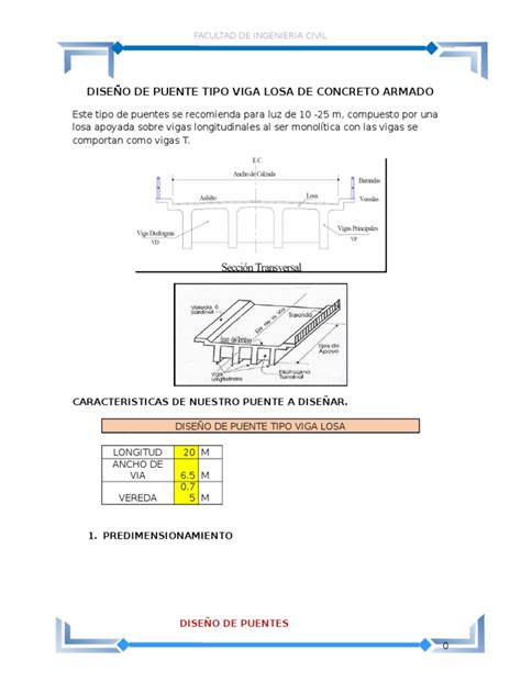 Diseño De Puente Viga Losa Pdf