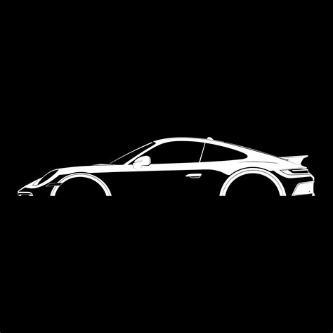 Porsche 911 Dakar 992 Silhouette Vector File - Etsy