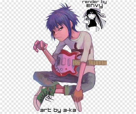 Gorillaz 2 d russel hobbs noodle murdoc niccals gorila 3d púrpura