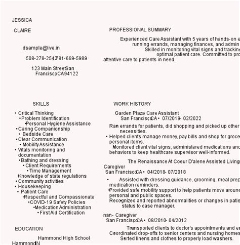 6 Great Daycare Assistant Resume Examples Livecareer