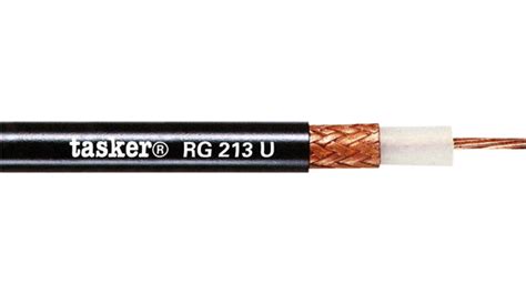 RG 213 U MIL Tasker Coaxial Cable RG 213 PVC 10 4mm 50Ohm OFC Red