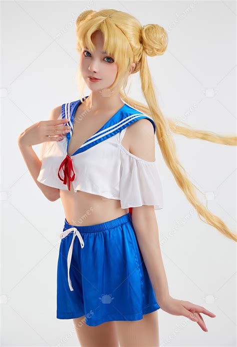 Sexy Lingerie Two Pieces Sleepwear Loungewear Set Sailor Style Ruffle Crop Top And Shorts Set