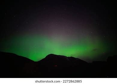 Northern Lights Norway Night Sky Green Stock Photo 2272862885 ...