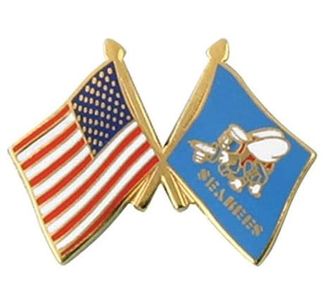 USA And Seabee Flag Lapel Pin Seabee Museum And Memorial Park