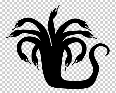 Lernaean Hydra Dragon Png Clipart Black And White Dragon Fictional