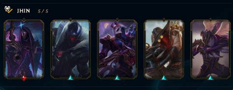 Finally Got All The Jhin Skins Which Jhin Skin Is Your Favourite And