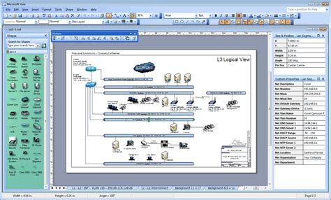 microsoft visio network diagram templates
