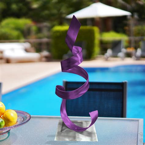 Phoenix Purple - Metal Sculpture Art, Abstract Contemporary Modern ...