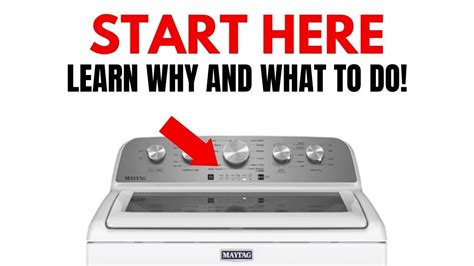 Maytag Washer Reset Easy Step By Step Guide YouTube