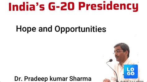 Indias G 20 Presidency Youtube